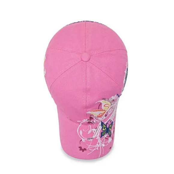 Y2K Butterfly Embroidered Flower Baseball Cap - Picture 5 of 5